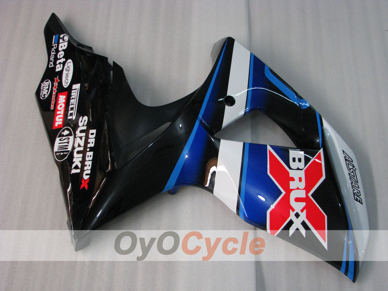 Carenado de inyección para GSX R1000 09-16 - Blanco, Negro - Dark Dog #OYO87905565