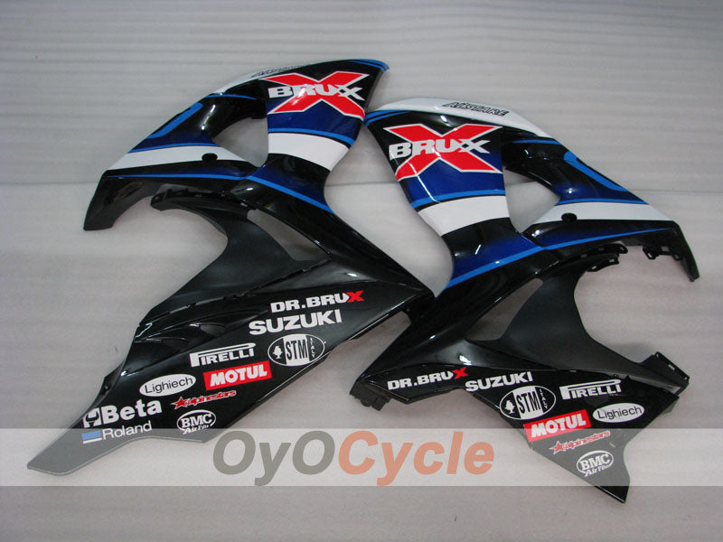 Carenado de inyección para GSX R1000 09-16 - Blanco, Negro - Dark Dog #OYO87905565
