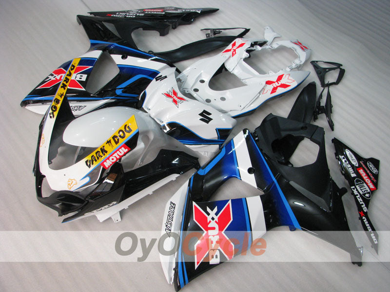 Carenado de inyección para GSX R1000 09-16 - Blanco, Negro - Dark Dog #OYO87905565 Imagen secundaria del producto