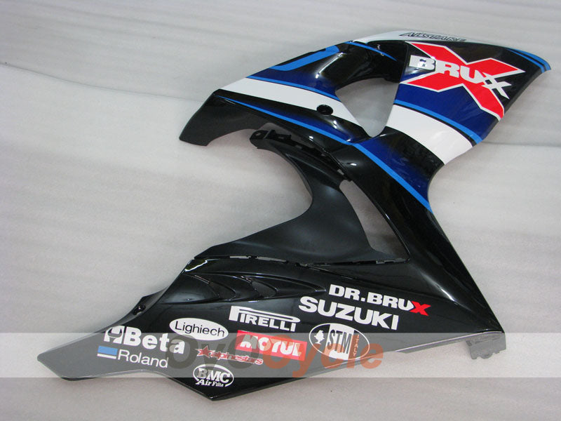 Carenado de inyección para GSX R1000 09-16 - Blanco, Negro - Dark Dog #OYO87905565