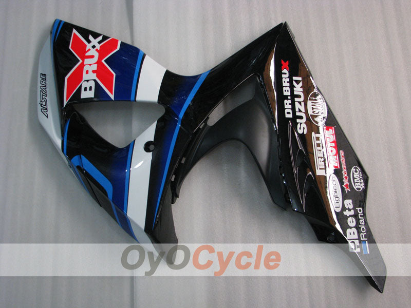 Carenado de inyección para GSX R1000 09-16 - Blanco, Negro - Dark Dog #OYO87905565