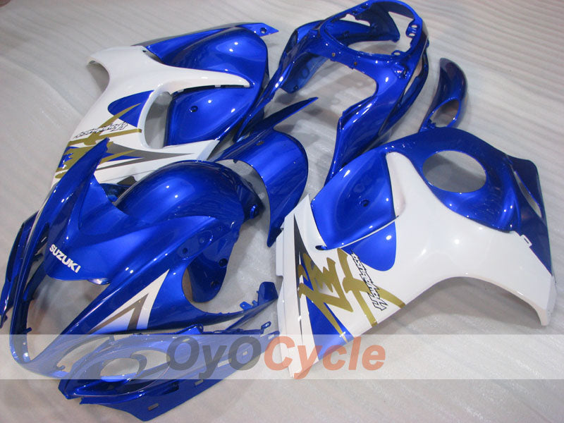 Carenado de inyección para GSXR1300 Hayabusa 08-20 - Azul, Blanco - Estilo de fábrica #OYO87905571