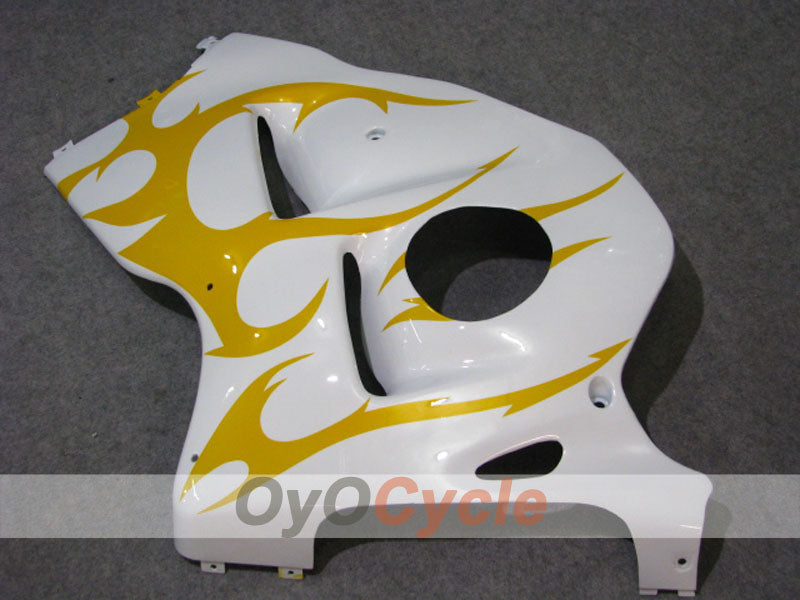 Kit de carenado por inyección para 08-20 GSXR1300 Hayabusa - Amarillo, Blanco - Estilo de fábrica, Personalizar #OYO87905575