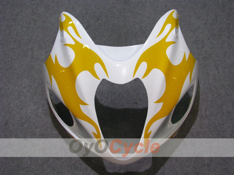 Kit de carenado por inyección para 08-20 GSXR1300 Hayabusa - Amarillo, Blanco - Estilo de fábrica, Personalizar #OYO87905575