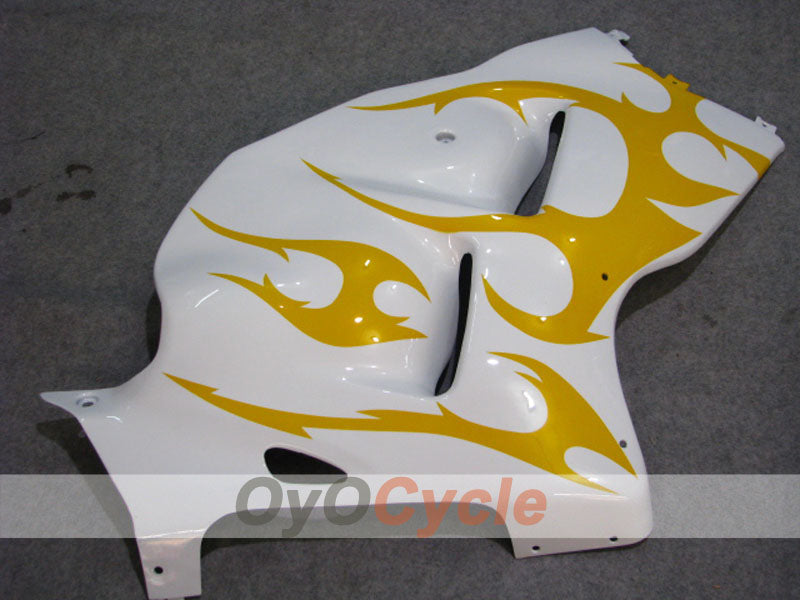 Kit de carenado por inyección para 08-20 GSXR1300 Hayabusa - Amarillo, Blanco - Estilo de fábrica, Personalizar #OYO87905575