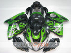 Kit de carenado por inyección para 08-20 GSXR1300 Hayabusa - Verde, Negro - Llama #OYO87905584
