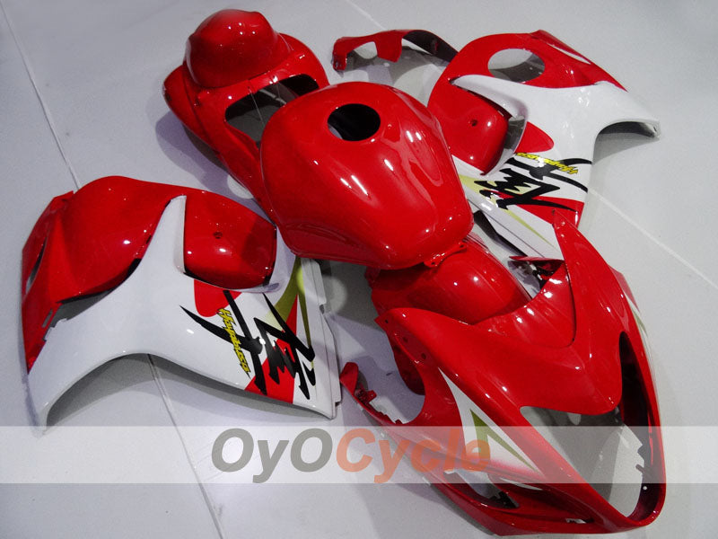 Kit de carenado por inyección para 08-20 GSXR1300 Hayabusa - Rojo, Blanco - Estilo de fábrica #OYO87905586