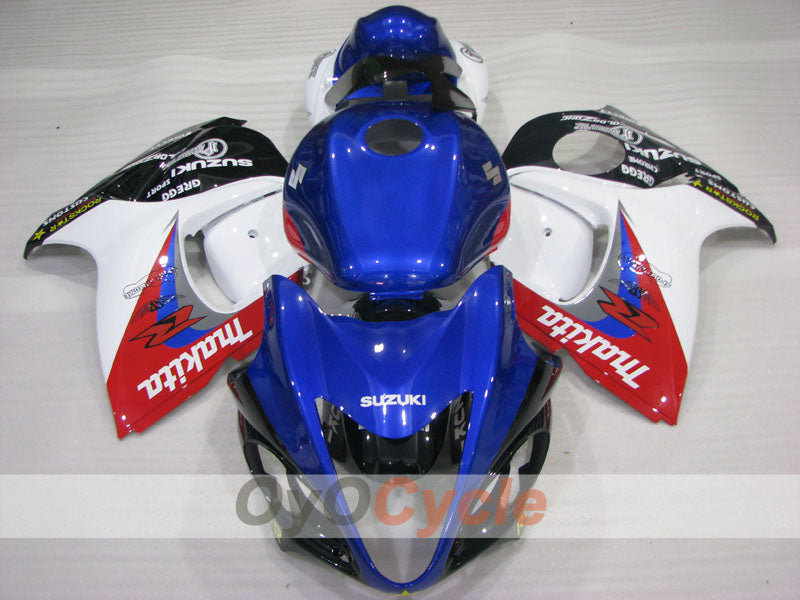Kit de carenado por inyección para 08-20 GSXR1300 Hayabusa - Azul, Blanco, Negro - Otros #OYO87905590 Imagen secundaria del producto