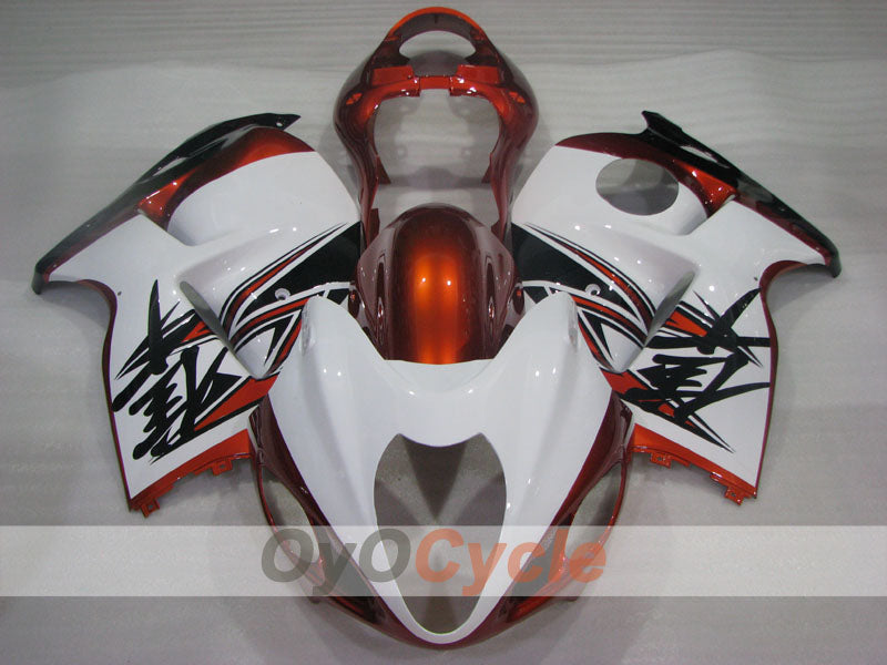 Carenado de inyección para GSXR1300 Hayabusa 99-07 - Naranja, Blanco - Estilo de fábrica #OYO87905592
