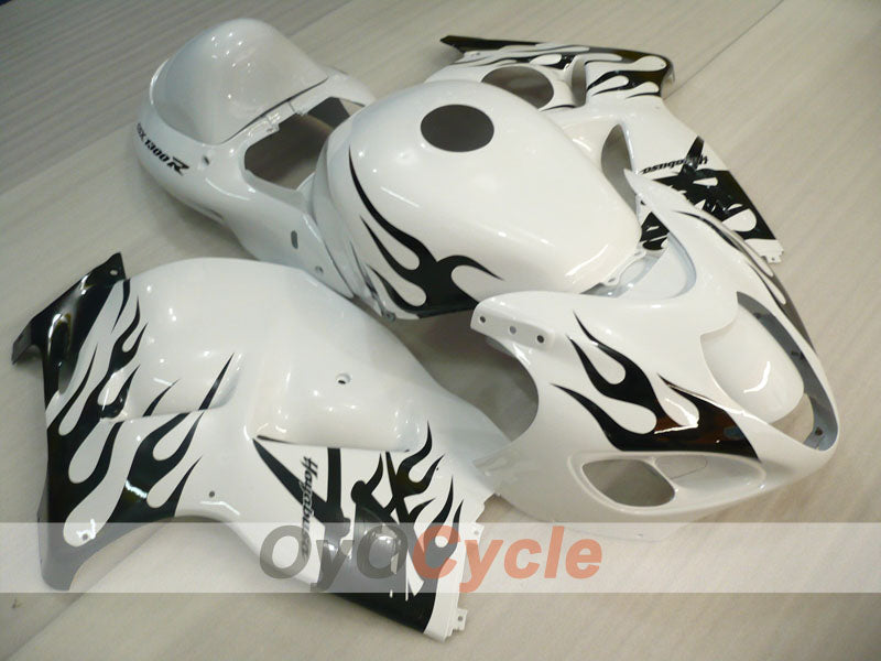 Carenado de inyección para GSXR1300 Hayabusa 99-07 - Blanco, Negro - Llama #OYO87905607 Imagen principal del producto