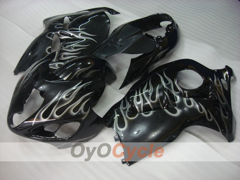 Kit de carenado por inyección para GSXR1300 Hayabusa 99-07 - Negro - Llama #OYO87905609