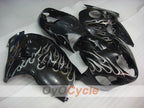 Kit de carenado por inyección para GSXR1300 Hayabusa 99-07 - Negro - Llama #OYO87905609