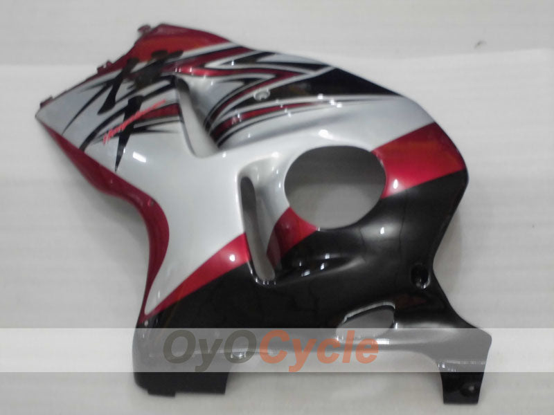 Kit de carenado por inyección para 99-07 GSXR1300 Hayabusa - Rojo, Negro, Plata - Estilo de fábrica #OYO87905610
