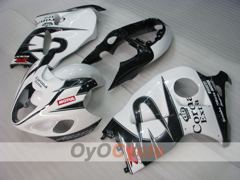Kit de carenado por inyección para GSXR1300 Hayabusa 99-07 - Blanco, Negro - Corona, MOTUL #OYO87905612 Imagen secundaria del producto