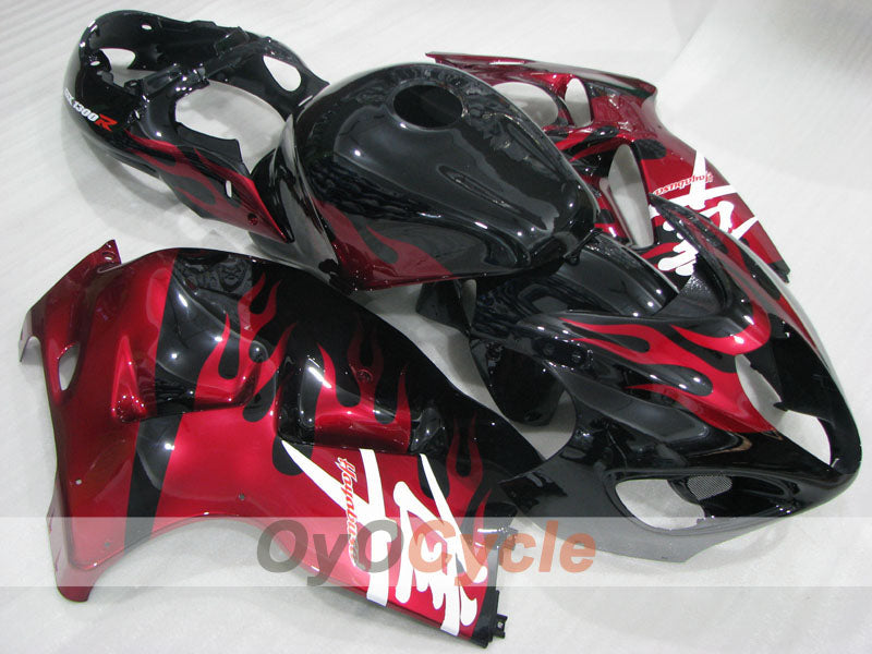 Kit carenado de inyección para GSXR1300 Hayabusa 99-07 - Rojo, Negro - Llama #OYO87905613 Imagen principal del producto