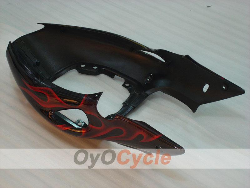 Kit de carenado de inyección para GSXR1300 Hayabusa 99-07 - Rojo, Negro - Llama #OYO87905615