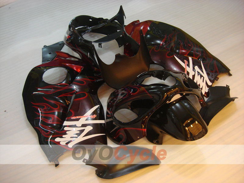 Kit de carenado de inyección para GSXR1300 Hayabusa 99-07 - Rojo, Negro - Llama #OYO87905615 Imagen secundaria del producto