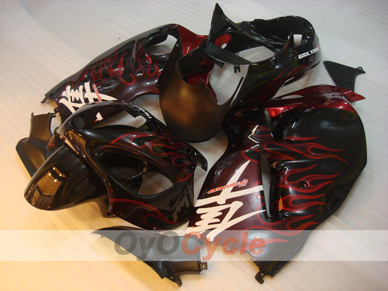 Kit de carenado de inyección para GSXR1300 Hayabusa 99-07 - Rojo, Negro - Llama #OYO87905615 Imagen principal del producto