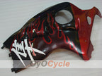 Kit de carenado de inyección para GSXR1300 Hayabusa 99-07 - Rojo, Negro - Llama #OYO87905615