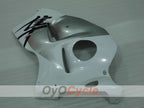 Kit de carenado por inyección para GSXR1300 Hayabusa 99-07 - Blanco, Plata - Estilo de fábrica #OYO87905617