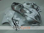 Kit de carenado por inyección para GSXR1300 Hayabusa 99-07 - Blanco, Plata - Estilo de fábrica #OYO87905617