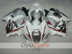 Kit de carenado por inyección para 99-07 GSXR1300 Hayabusa - Blanco, Plata - Estilo de fábrica #OYO87905619