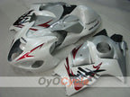 Kit de carenado por inyección para 99-07 GSXR1300 Hayabusa - Blanco, Plata - Estilo de fábrica #OYO87905619