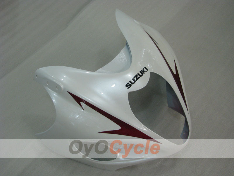 Kit de carenado por inyección para 99-07 GSXR1300 Hayabusa - Blanco, Plata - Estilo de fábrica #OYO87905619
