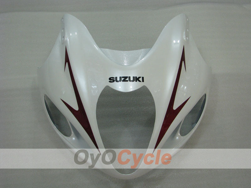 Kit de carenado por inyección para 99-07 GSXR1300 Hayabusa - Blanco, Plata - Estilo de fábrica #OYO87905619