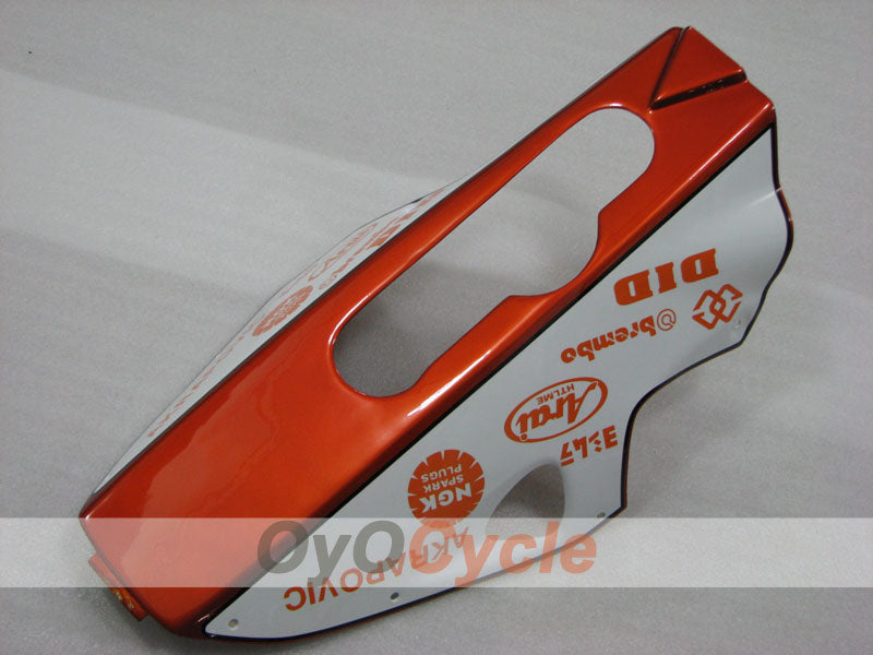 Carenado de inyección para TL1000R 98-03 - Naranja, Blanco - Jordan #OYO87905623