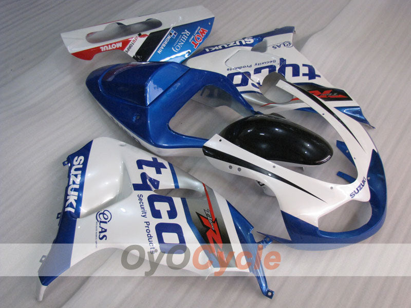 Kit de carenado por inyección para TL1000R 98-03 - Azul, Blanco - tyco #OYO87905625