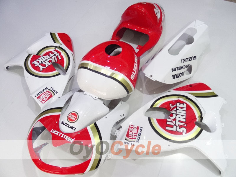 Kit de carenado de inyección para TL1000R 98-03 - Rojo, Blanco - Lucky Strike #OYO87905636 Imagen principal del producto