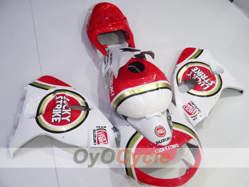 Kit de carenado de inyección para TL1000R 98-03 - Rojo, Blanco - Lucky Strike #OYO87905636 Imagen secundaria del producto