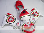 Kit de carenado de inyección para TL1000R 98-03 - Rojo, Blanco - Lucky Strike #OYO87905636