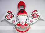 Kit de carenado de inyección para TL1000R 98-03 - Rojo, Blanco - Lucky Strike #OYO87905636