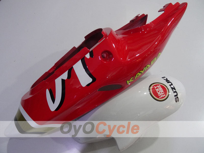 Kit de carenado de inyección para TL1000R 98-03 - Rojo, Blanco - Lucky Strike #OYO87905636