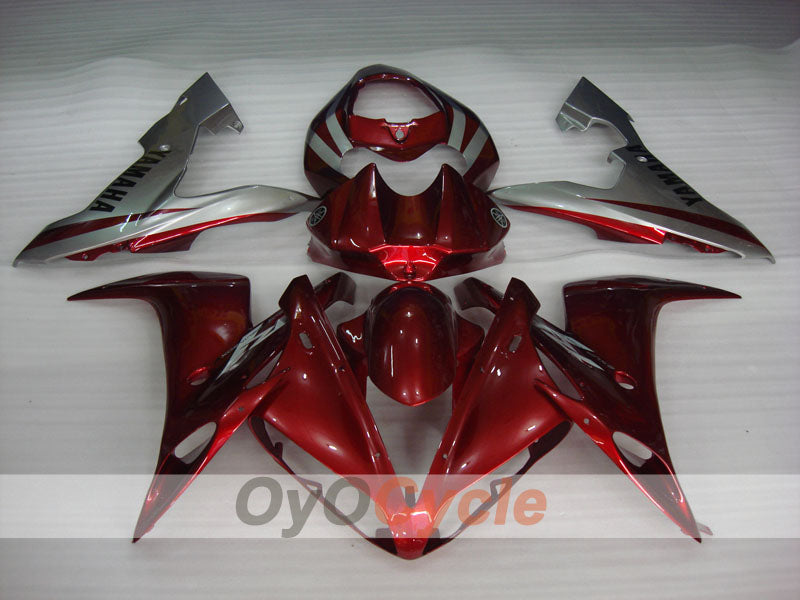 Kit de carenado por inyección para YZF-R1 04-06 - Rojo, Gris - Estilo de fábrica #OYO87905652