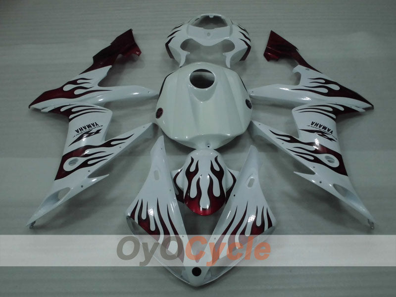 Kit de carenado por inyección para YZF-R1 04-06 - Rojo, Blanco - Personalizar #OYO87905656
