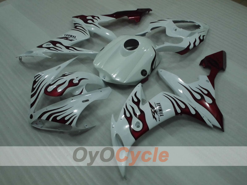 Kit de carenado por inyección para YZF-R1 04-06 - Rojo, Blanco - Personalizar #OYO87905656