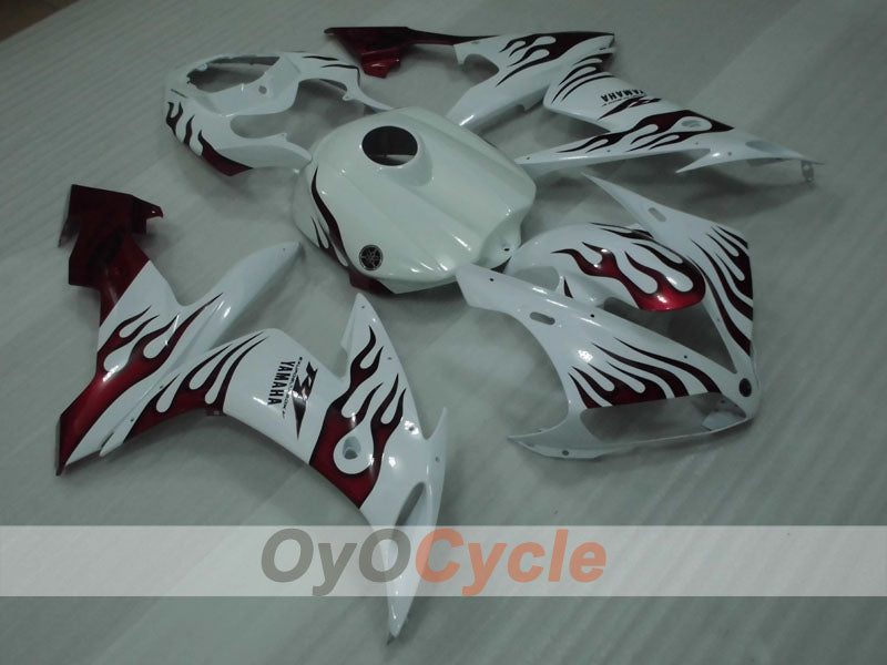 Kit de carenado por inyección para YZF-R1 04-06 - Rojo, Blanco - Personalizar #OYO87905656