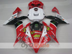 Kit de carenado por inyección para YZF-R1 04-06 - Rojo, Blanco, Negro - Monster #OYO87905661