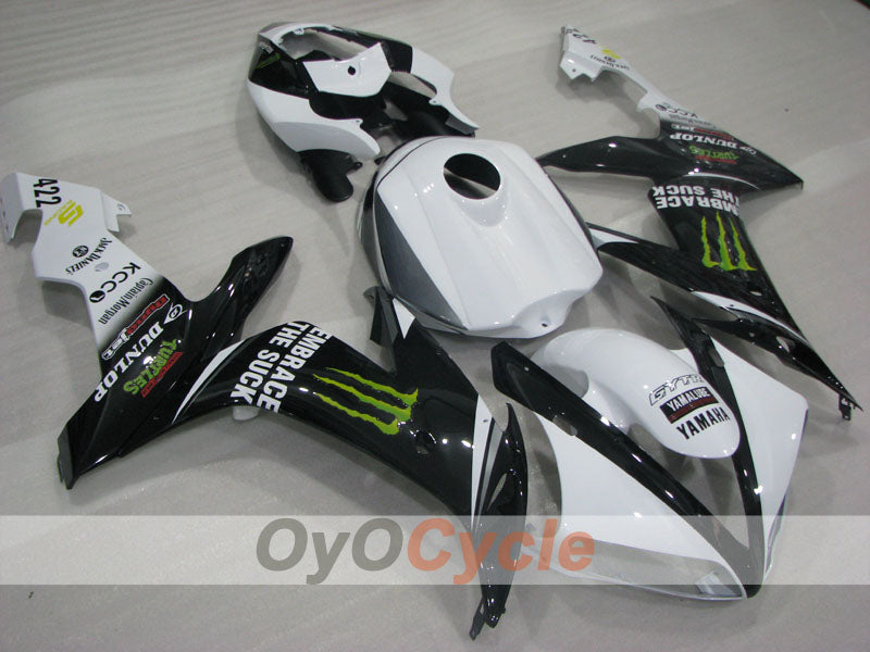 Kit de carenado por inyección para YZF-R1 04-06 - Blanco, Negro - Monster #OYO87905665