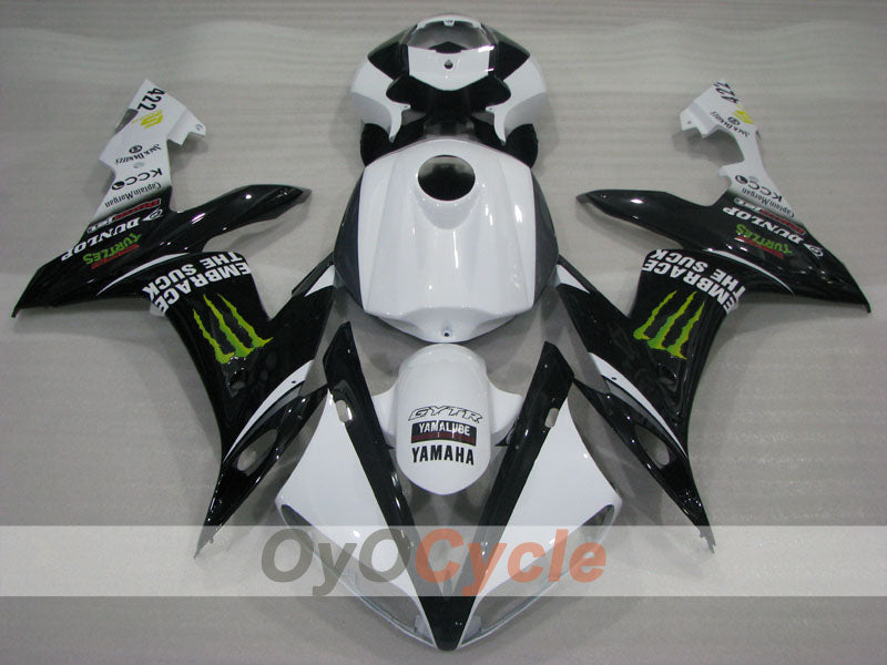 Kit de carenado por inyección para YZF-R1 04-06 - Blanco, Negro - Monster #OYO87905665