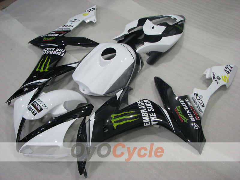 Kit de carenado por inyección para YZF-R1 04-06 - Blanco, Negro - Monster #OYO87905665