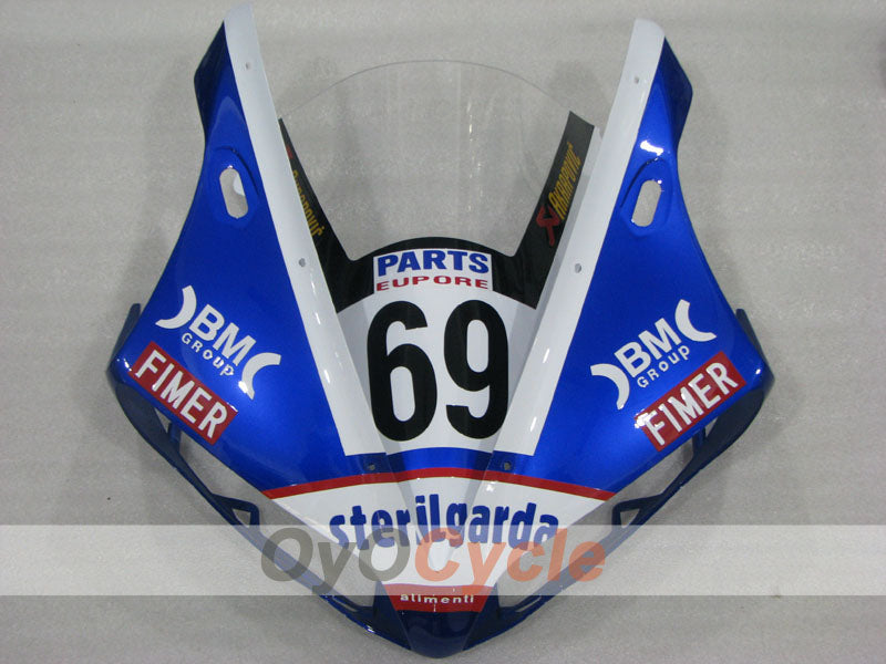 Kit de carenado por inyección para YZF-R1 04-06 - Azul, Blanco, Negro - Sterilgarda #OYO87905666