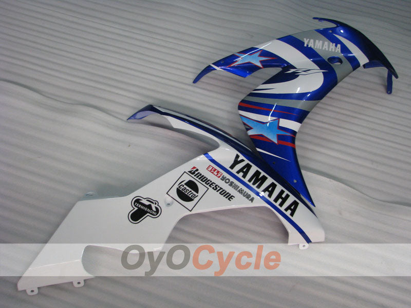 Kit de carenado de inyección para YZF-R1 04-06 - Azul, Blanco - FIAT, MOTUL #OYO87905671