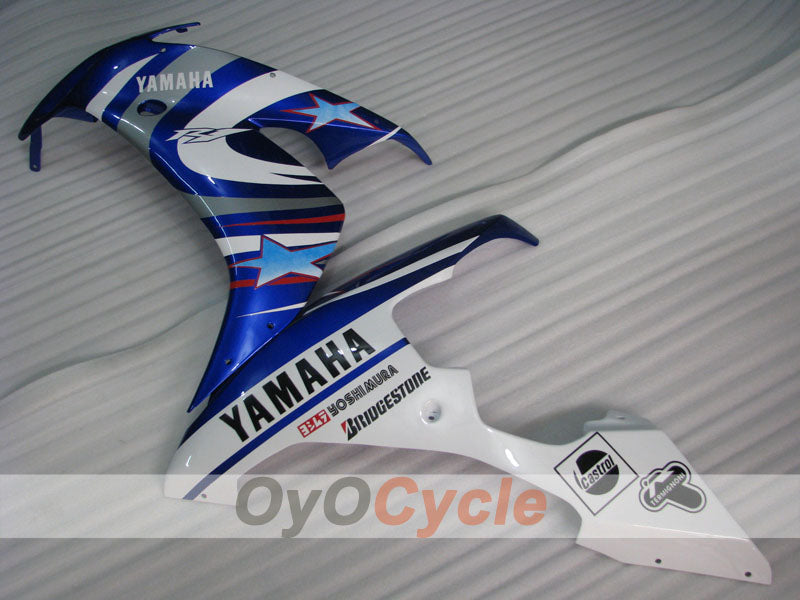 Kit de carenado de inyección para YZF-R1 04-06 - Azul, Blanco - FIAT, MOTUL #OYO87905671