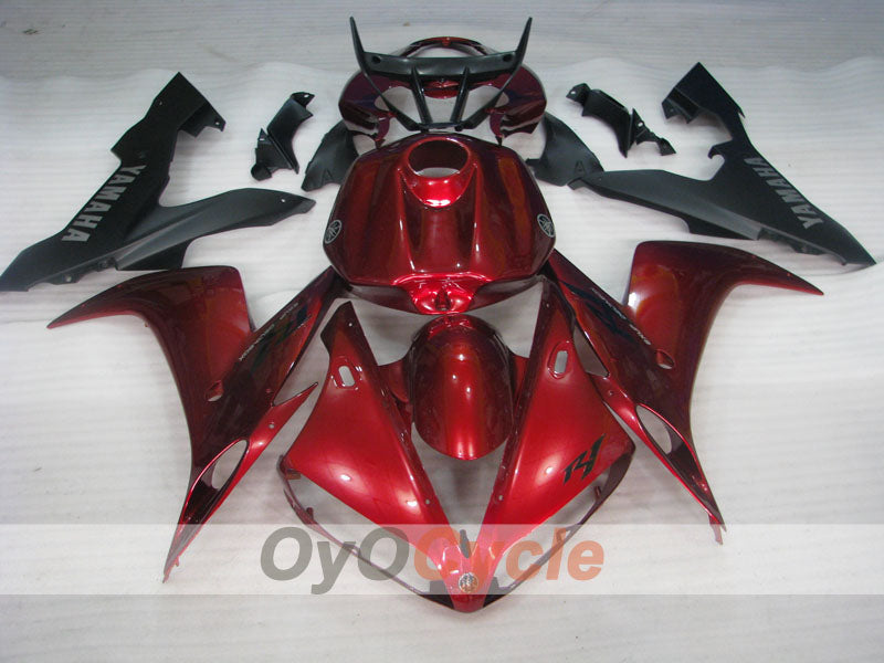 Kit de carenado por inyección para YZF-R1 04-06 - Rojo, Negro, Mate - Estilo de fábrica #OYO87905673