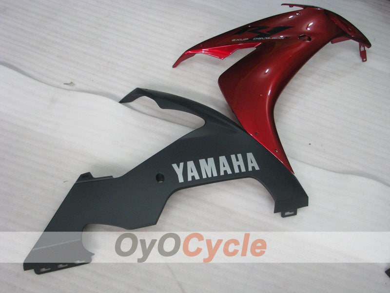 Kit de carenado por inyección para YZF-R1 04-06 - Rojo, Negro, Mate - Estilo de fábrica #OYO87905673
