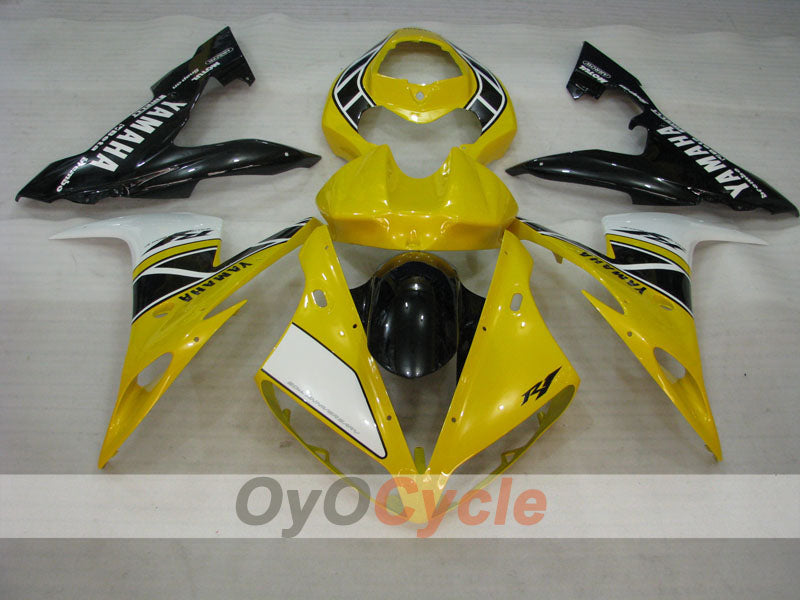 Kit de carenado por inyección para YZF-R1 04-06 - Amarillo, Negro - Estilo original #OYO87905674